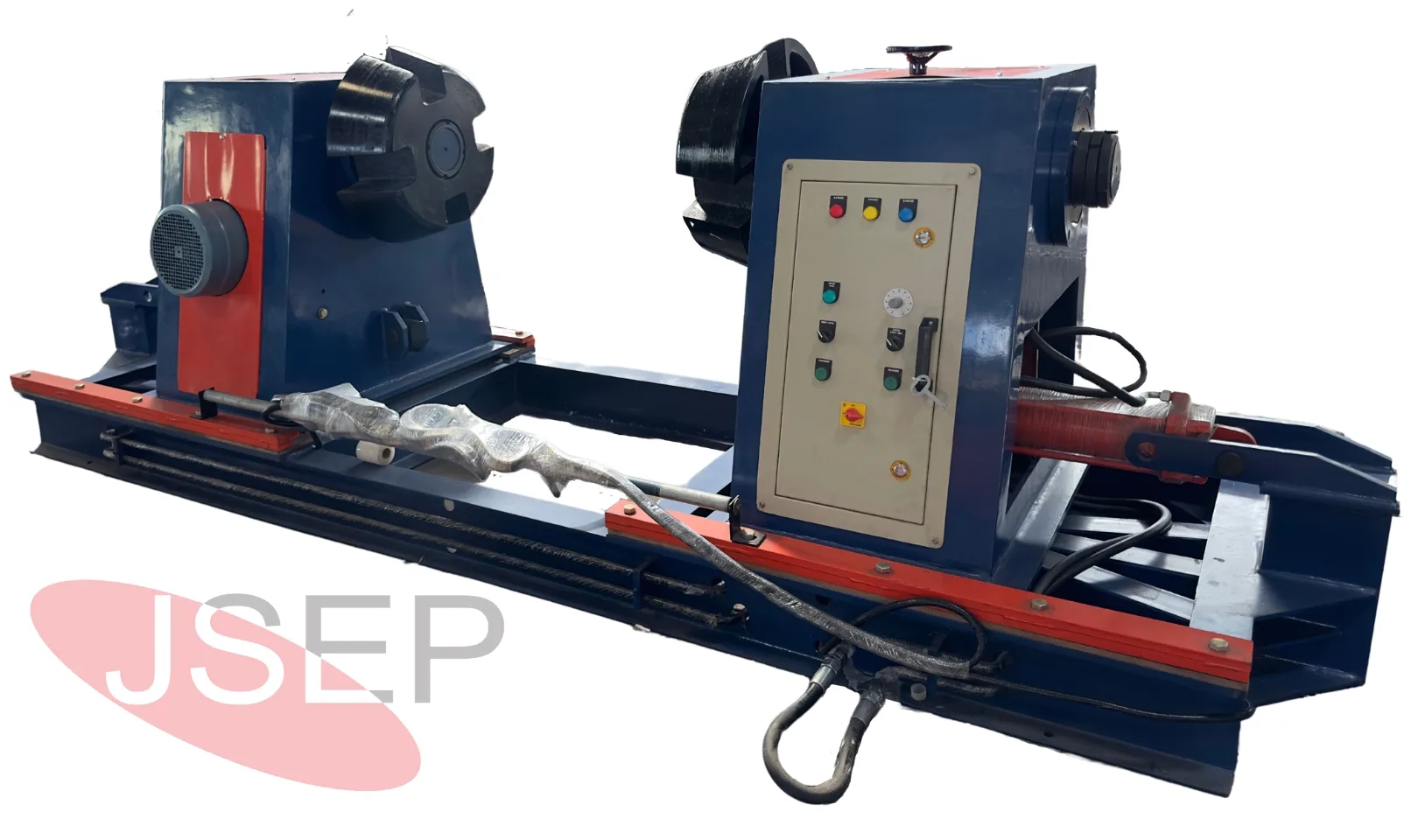 JSEP automatic hydraulic decoiler machine — 5 MT capacity with motorized speed and tension control Automatic Hydraulic Decoiler Machine Manufacturer Faridabad India JSEP