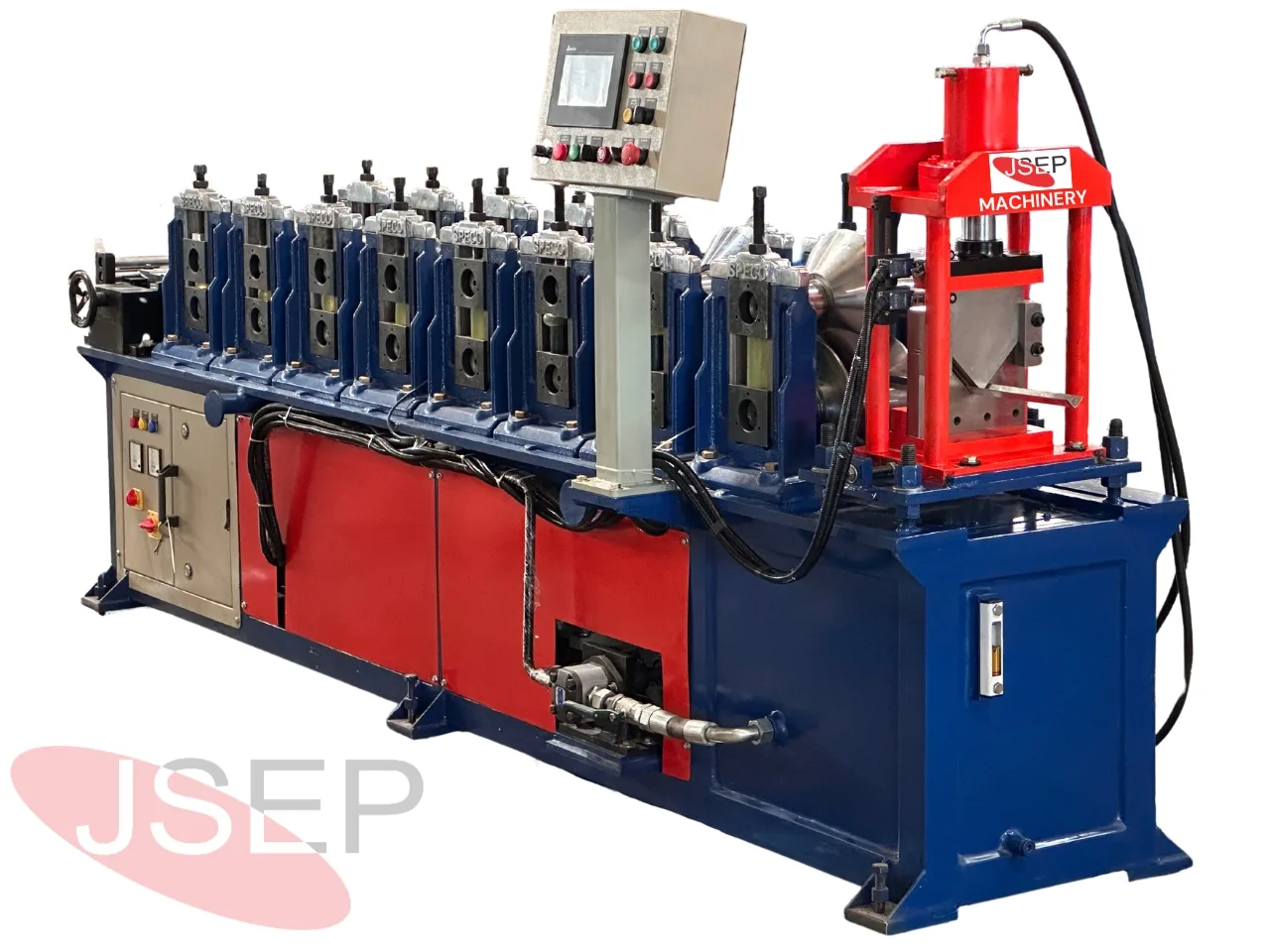 JSEP' advanced V shape roll forming machine delivers high-precision metal angles for various industries. Advanced V shape roll forming machine creating precise metal angles