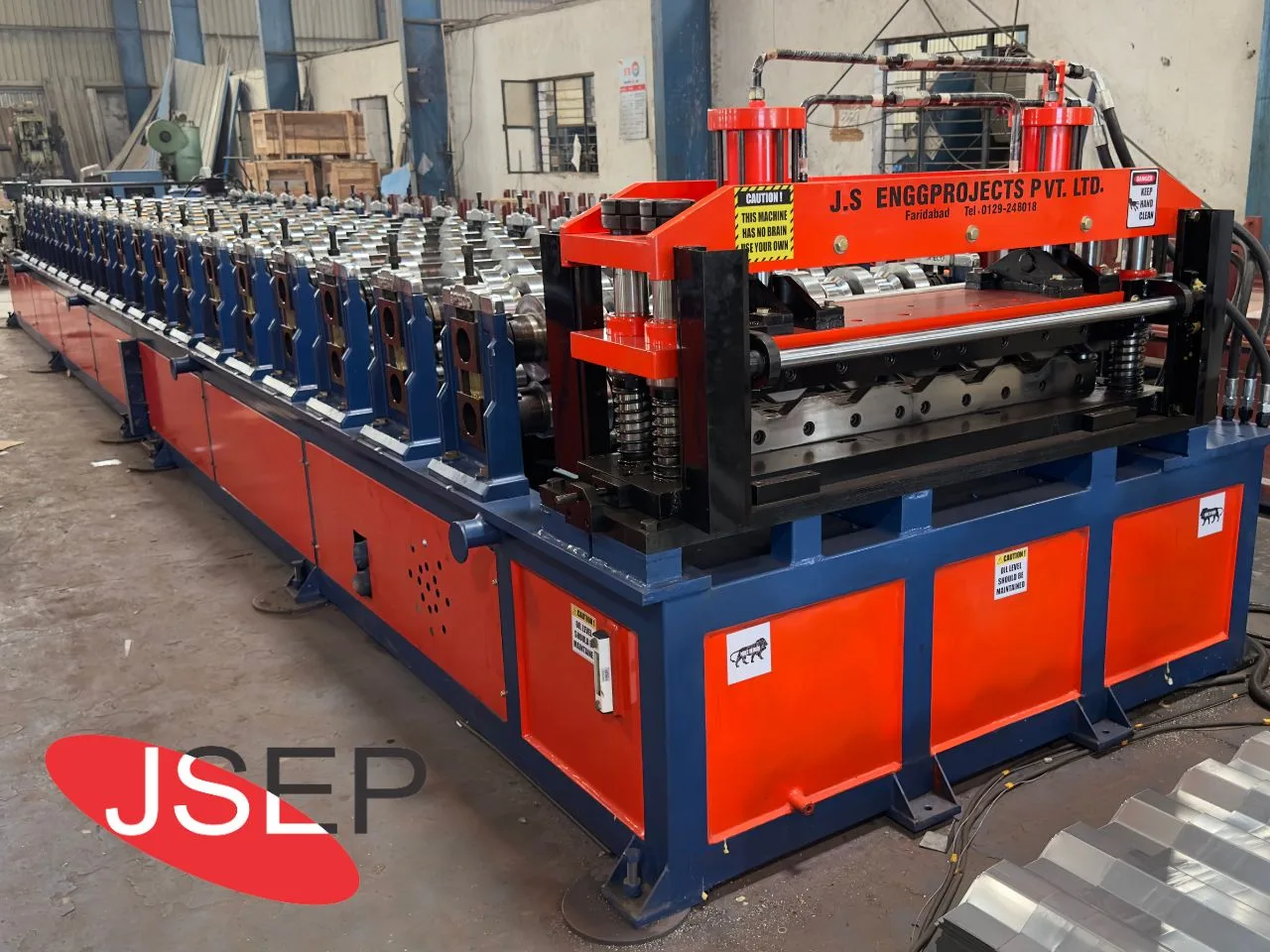 Commercial Vehicle Body Roll Forming Machine with hydraulic shearing
